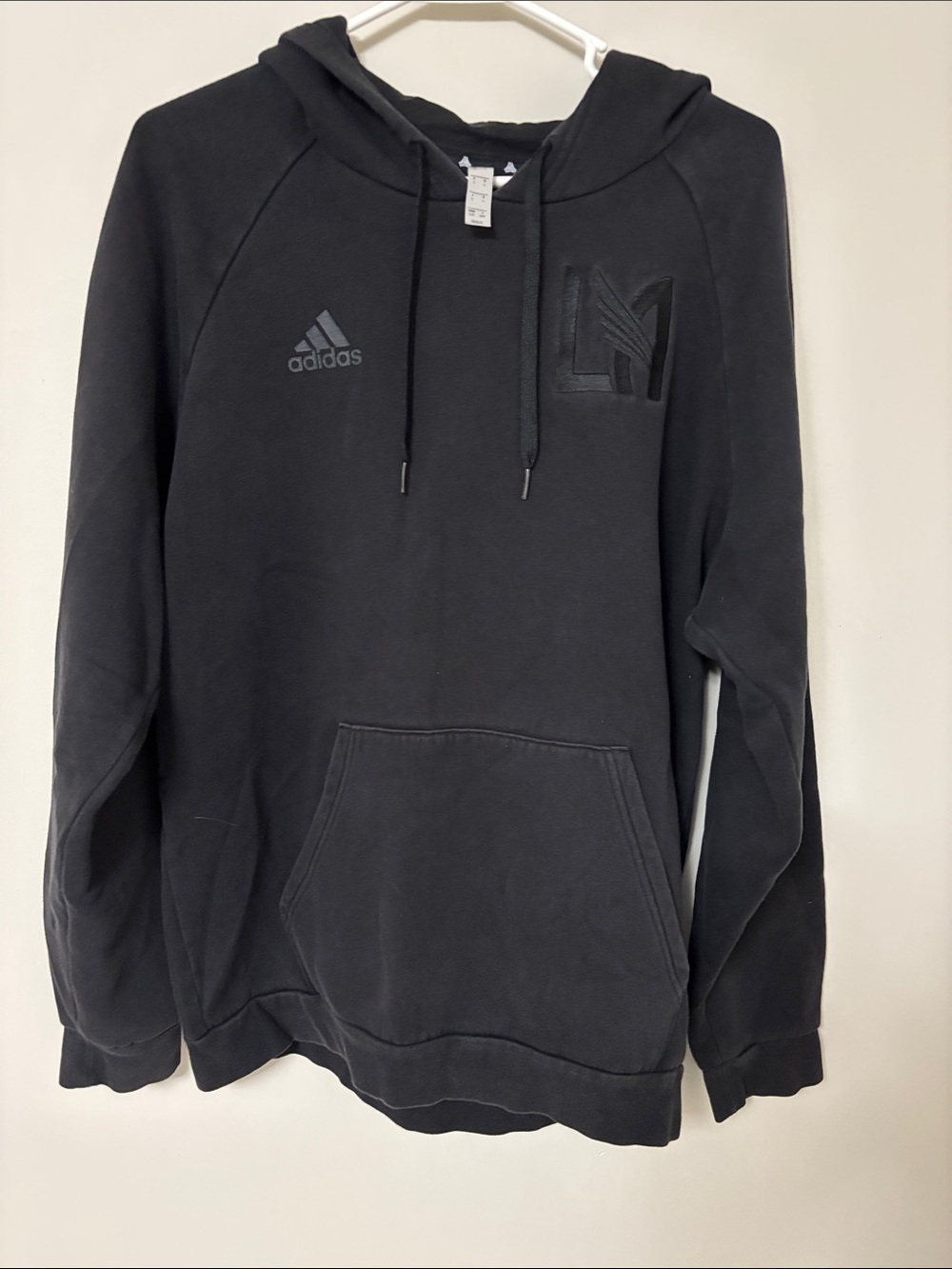 adidas Black Pullover Hoodie with Subtle Logo